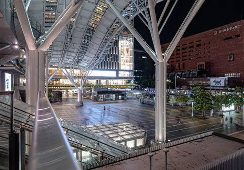 Tenjin underground mall and Daimaru