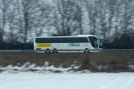 Airport shuttle bus